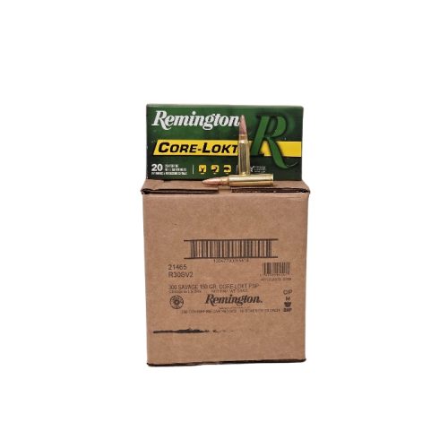 Remington Core Lokt .300 Savage CASE 150 Grain Pointed Soft Point